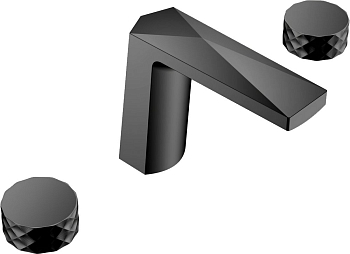 Фото Смеситель для раковины Boheme Venturo 150-B-DIAMOND черный матовый