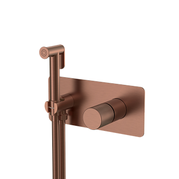 Фото Гигиенический душ Boheme Stick 127-BRB.4 со смесителем брашированная бронза