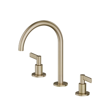 Фото Смеситель Newform Blink Chic 71001.59.098 для раковины, шампань браш PVD