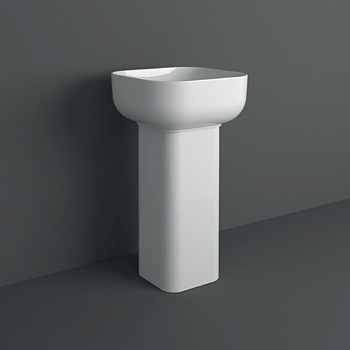 Фото Колонна под раковину Simas Balloon квадратная 27,5x65 см, цвет белый