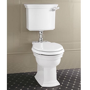 Фото Унитаз Devon&Devon Westminster со средним бачком универсальный выпуск белый/хром