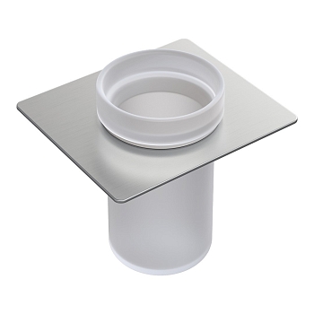 Фото Стакан для полки Boheme Space 10966-NB-TUM подвесной, nickel brushed, никель матовый