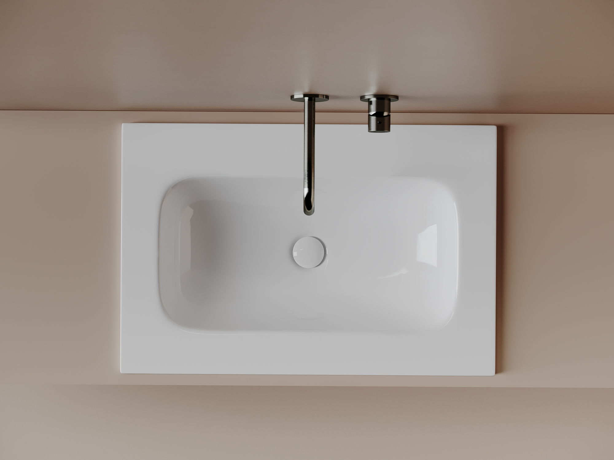 Фото Раковина Ceramicanova Grace CN7031wx мебельная 71 × 45,7 × 13,7 см, белый глянцевый
