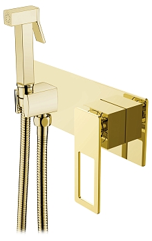Фото Гигиенический душ Boheme Q 147-GG со смесителем золото глянец