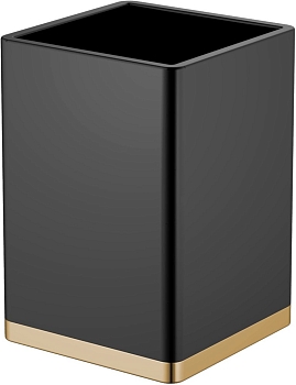 Фото Стакан Boheme 10961-B-G настольный золото/черный