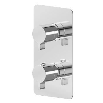 Фото Смеситель Newform B-Easy 69882E.21.018 для душа термостат с переключателем на 2 потока, хром глянец