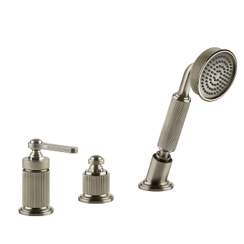 Фото Смеситель на борт ванны Gessi Venti20 65043#149, никель браш