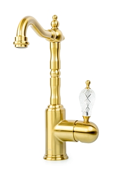 Фото Смеситель для раковины Boheme Crystal 302-CRST бронза