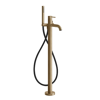 Фото Смеситель для ванны Gessi 316 54028#726 напольный, бронза браш pvd