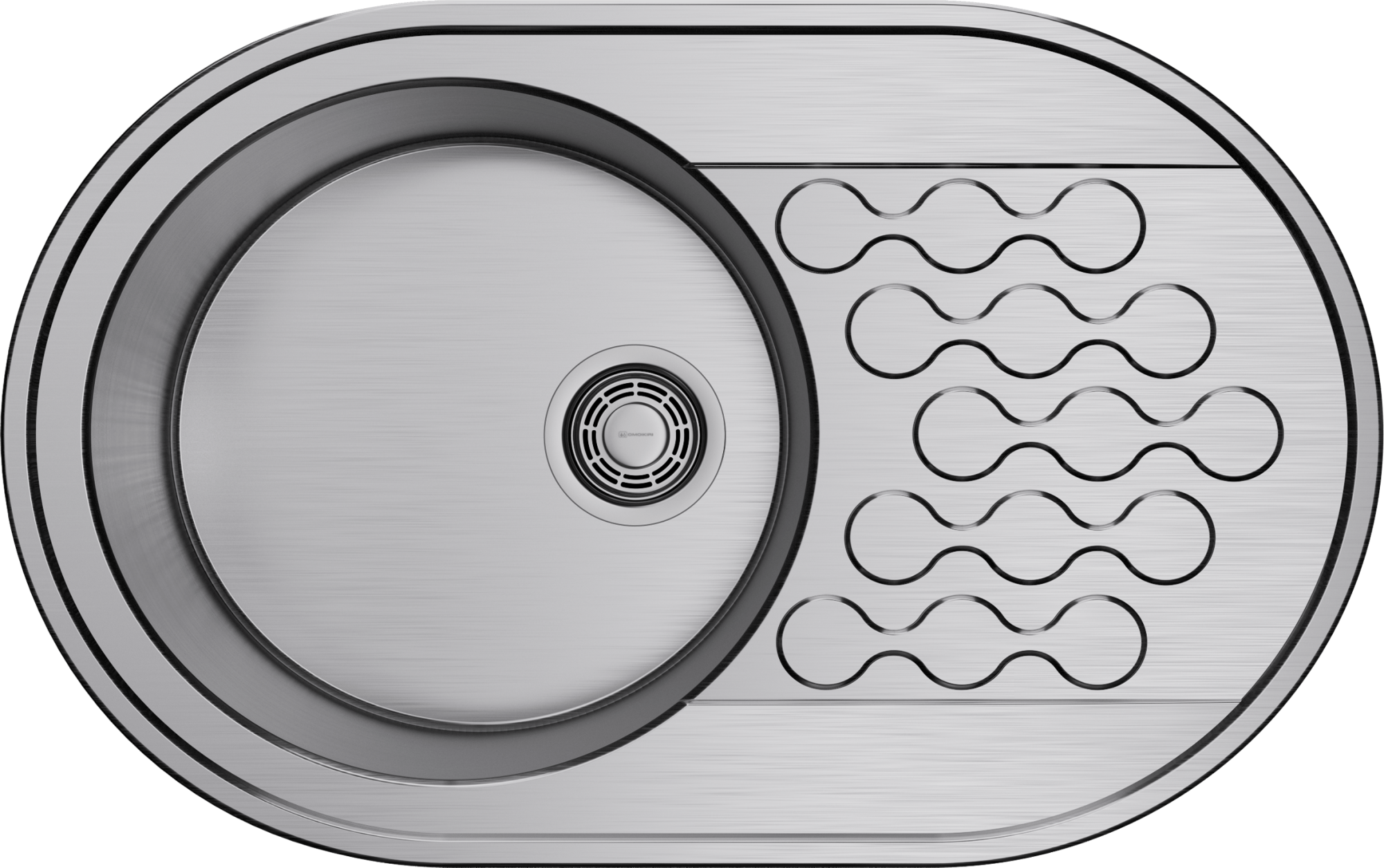 Фото Кухонная мойка Omoikiri Kasumigaura 77-IN 4993728 нержавеющая сталь