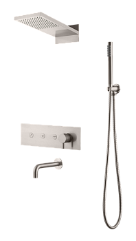 Фото Душевая система Boheme Fusion 130-2-NB nickel brush, никель матовый