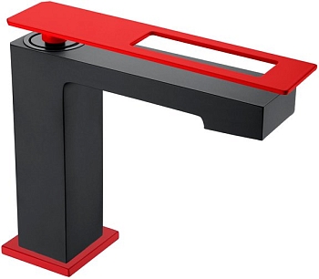 Фото Смеситель для раковины Boheme Q 141-BR черный/Красный