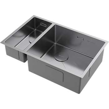 Фото Кухонная мойка Omoikiri Taki 69-2-U/IF-R Side-IN 4993182 нержавеющая сталь