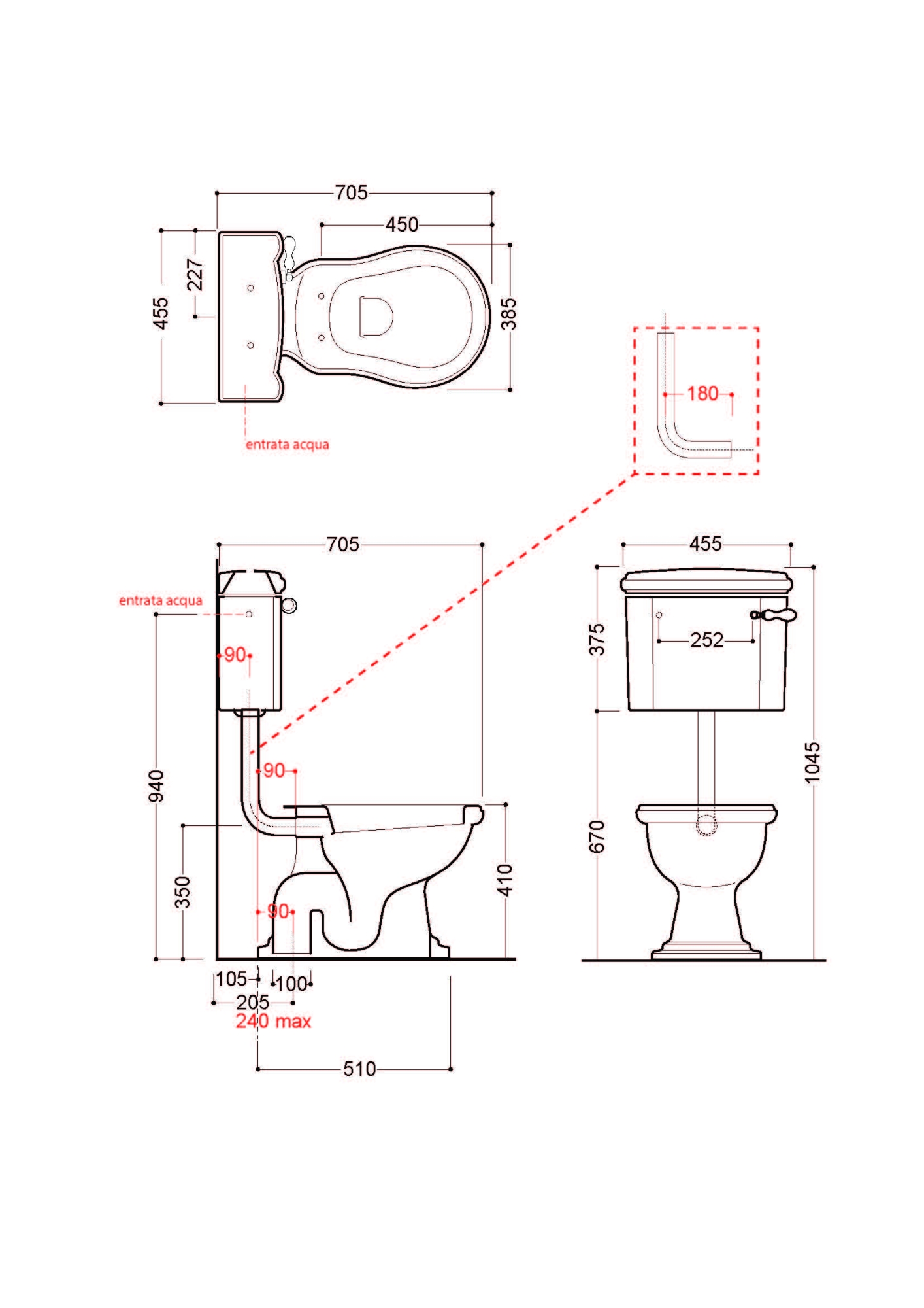 Фото Унитаз Migliore Bella 31105 с бачком на низкой трубе бронза в пол