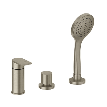 Фото Смеситель для ванны Gessi Emporio Via manzoni 38643#149, finox brushed nickel, никель матовый