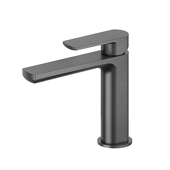 Фото Смеситель Newform Haka 72012.59.064 для раковины, оружейная сталь браш PVD