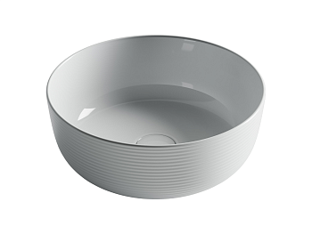 Фото Раковина Ceramicanova Element CN6073 накладная 35,6 × 35,6 × 13,5 см, белый глянцевый