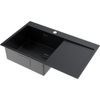 Фото Кухонная мойка Omoikiri Akisame 86-L Side-GB 4997043 графит