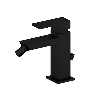 Фото Смеситель Newform Ergo Q 66425.01.093 для биде с донным клапаном, черный матовый