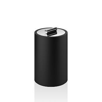 Фото Баночка Decor Walther Black Stone 0971464 настольная, хром/черный матовый