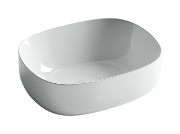 Фото Раковина Ceramicanova Element CN6018 накладная 46 × 35 × 15,5 см, белый глянцевый
