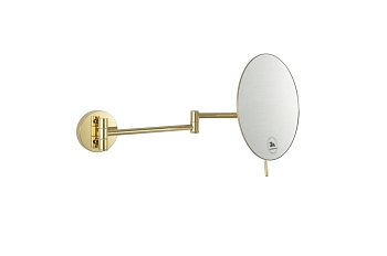 Фото Косметические зеркало Boheme 508-G настенное увел 3Х, золото глянец