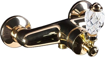 Фото Смеситель для душа Boheme Vogue Crystal 214-CRST золото