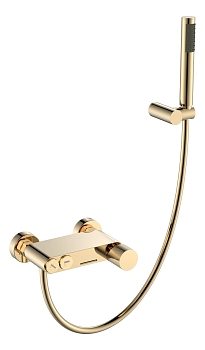 Фото Смеситель для ванны Boheme Stick 123-MG золото матовое