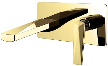 Фото Смеситель для раковины Boheme Venturo 385 золото