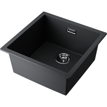 Фото Кухонная мойка Omoikiri Yamakawa 45T-U/I-BL 4993302 черный