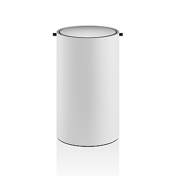 Фото Корзина Decor Walther Stone 0971154 для мусора напольная 18,5xh30 см, белый матовый/хром