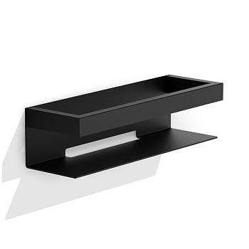 Фото Полка Decor Walther Contract 0651560 подвесная 30x9,5 см, черный матовый