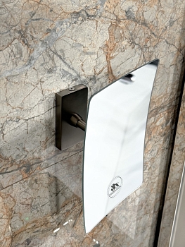 Фото Косметические зеркало Boheme Modern 506-GM настенное увел 3Х, Gun Metal, графит матовый