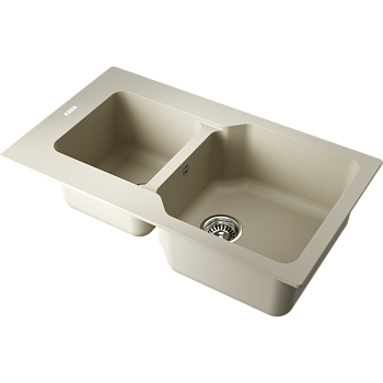 Фото Кухонная мойка Omoikiri Maru 86-2-BE 4993285 ваниль