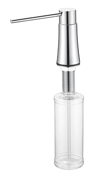 Фото Дозатор для кухонной мойки Boheme 630-CR встраиваемый хром глянец