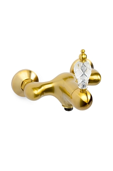 Фото Смеситель для душа Boheme Crystal 304-CRST бронза