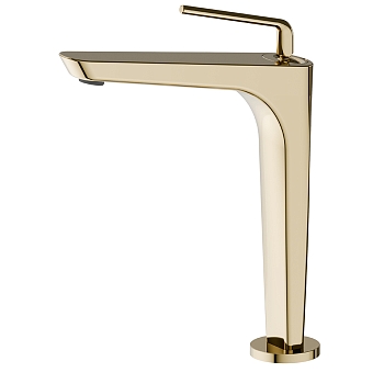 Фото Смеситель Newform O'Rama 68415.61.020 для раковины, золото глянец PVD