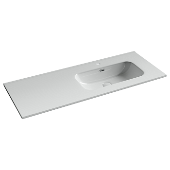 Фото Раковина Ceramicanova Element CN7006R мебельная 121 × 46,5 × 18 см, белый глянцевый