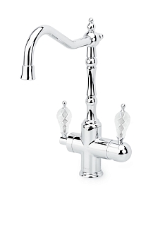 Фото Смеситель для кухни Boheme Tradizionale 113-CRST с краном под фильтр хром