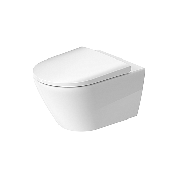 Фото Унитаз подвесной Duravit D-Neo 2577092000, безободковый, без сиденья, белый глянцевый