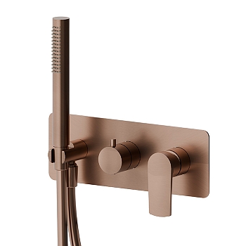 Фото Смеситель Newform Haka 72069E.59.067 для душа , медь браш PVD