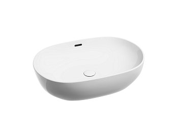 Фото Раковина Ceramicanova Element CN6064 накладная 61 × 42 × 15,5 см, белый глянцевый