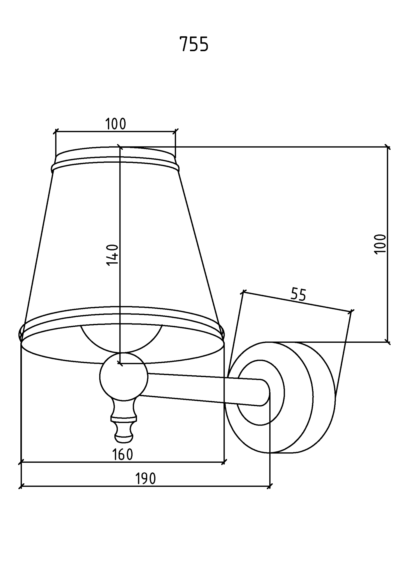 Фото Светильник Boheme 755 хром глянец