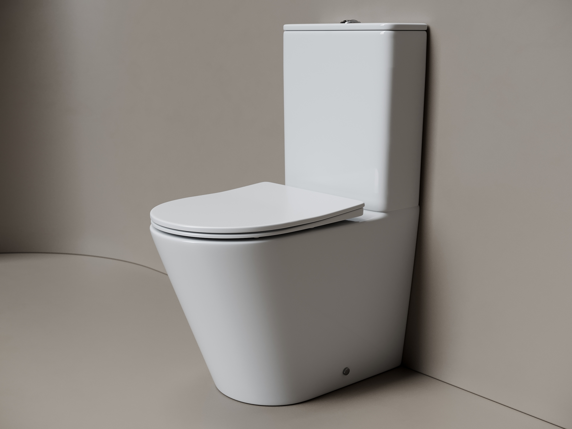 Фото Унитаз Ceramicanova Highlight CN1802T с сиденьем с бачком компакт, белый глянцевый