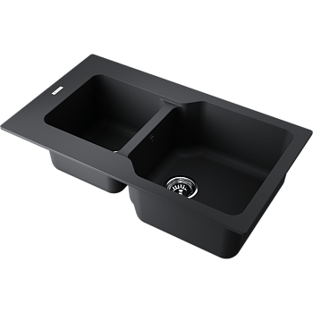 Фото Кухонная мойка Omoikiri Maru 86-2-BL 4993284 черный