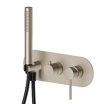 Фото Смеситель Newform XT 4269E.M0.071 для душа с переключателем на 2 потока, шампань матовый