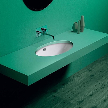 Фото Раковина Simas Lft Spazio LFT74bi встраиваемая 66 см, цвет белый