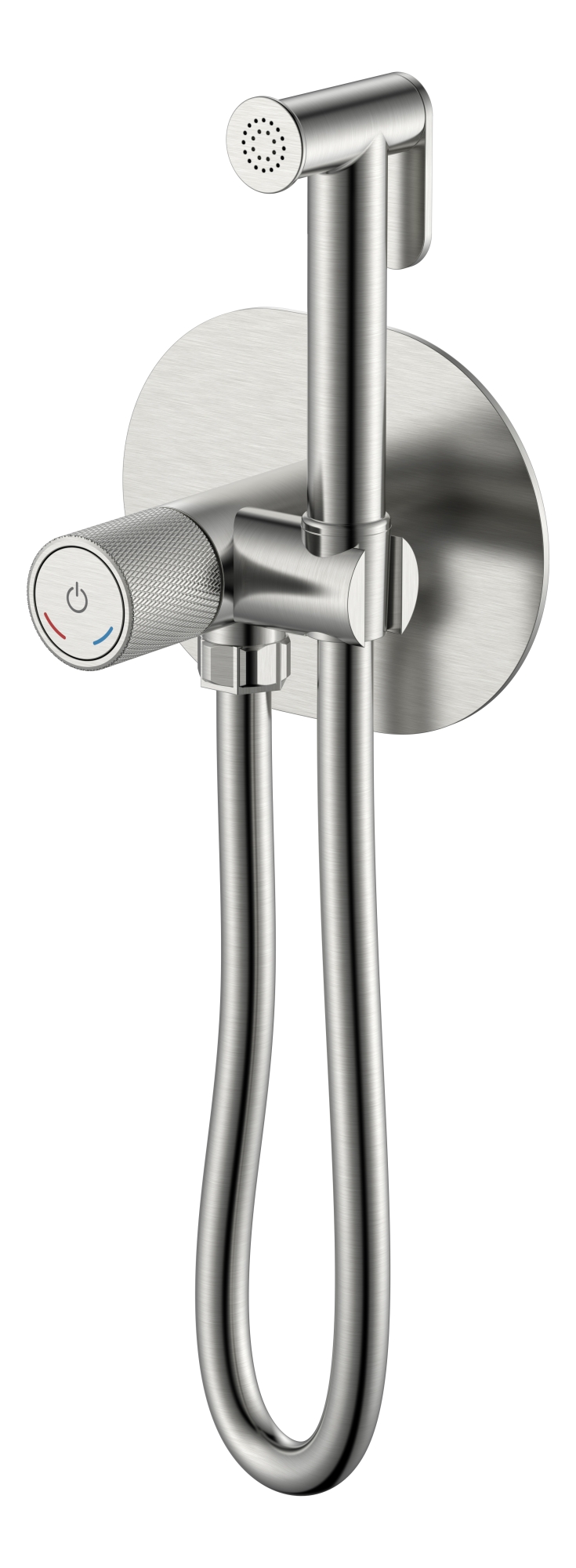Фото Гигиенический душ Boheme Tech157-NB со смесителем никель браш