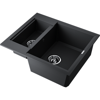 Фото Кухонная мойка Omoikiri Sakaime 60-2-BL 4993908 черный