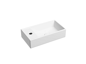 Фото Раковина Ceramicanova Element CN6051RMW подвесная 40,7 × 21,7 × 10 см, белый матовый